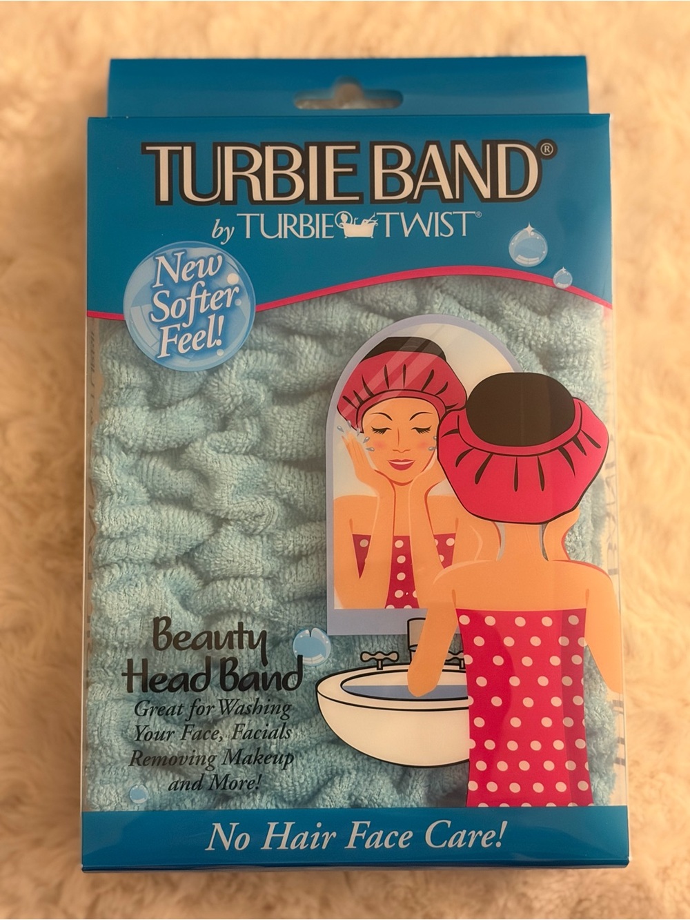 Turbie Band Light Blue Beauty Head Band